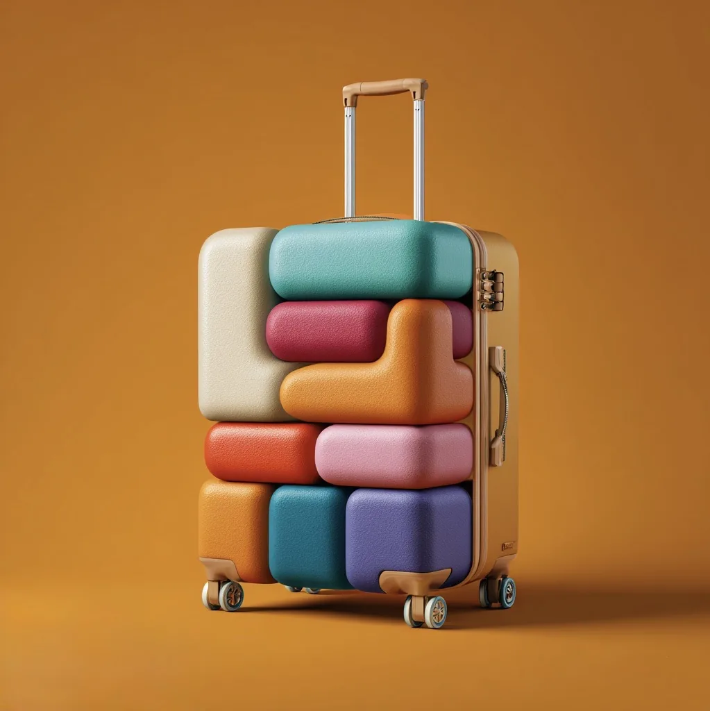 UNILUG colourful luggage ready for collection